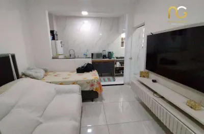 Kitnet com 1 dormitório à venda, 37 m² por r$ 245.000,00 - tupi - praia grande/sp