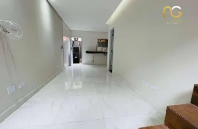 Casa com 2 dormitórios à venda por r$ 340.000,00 - aviação - praia grande/sp
