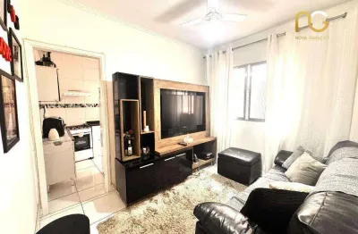 Apartamento com 1 dormitório à venda, 43 m² por r$ 250.000,00 - boqueirão - praia grande/sp
