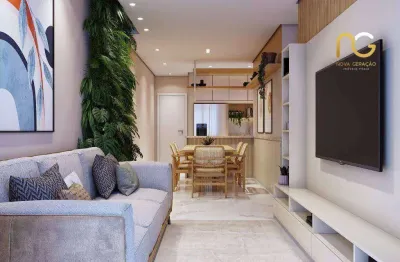 Apartamento com 2 dormitórios à venda, 70 m² por r$ 580.000,00 - vila guilhermina - praia grande/sp
