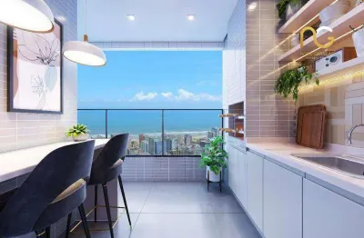 Apartamento com 2 dormitórios à venda, 70 m² por r$ 630.000,00 - vila guilhermina - praia grande/sp