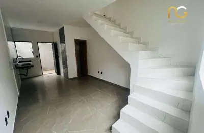 Casa sobrado do condoominio com 2 dormitórios à venda, 58 m² por r$ 340.000 - mirim - praia grande/sp