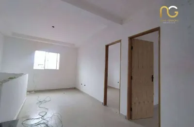 Casa sobreposta alta em condominio - 02 dormitorios 01 banheiro - bairro mirim/praia grande-sp