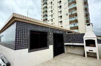 Apartamento duplex com 3 dormitórios à venda, 120 m² por r$ 1.250.000,00 - vila guilhermina - praia grande/sp