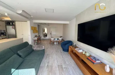 Apartamento duplex com 2 dormitórios à venda, 110 m² por r$ 1.400.000,00 - canto do forte - praia grande/sp