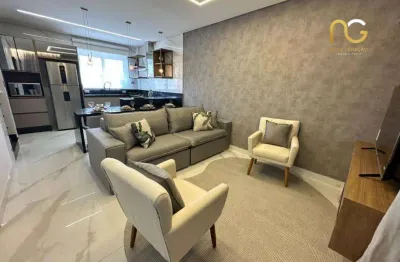 Sobrado com 2 dormitórios à venda, 88 m² por r$ 599.000,00 - vila guilhermina - praia grande/sp