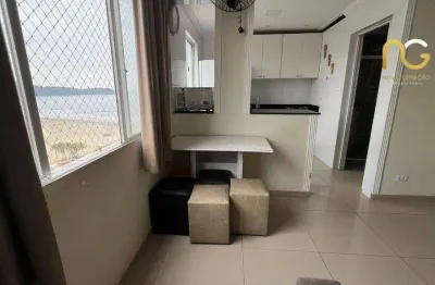 Apartamento beira mar com 2 dormitórios à venda, 42 m² por r$ 297.000 - vila guilhermina - praia grande/sp