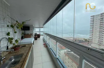 Apartamento com 3 dormitórios à venda, 152 m² por r$ 1.500.000,00 - tupi - praia grande/sp