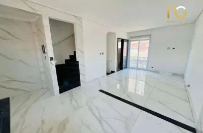 Casa triplex com 2 dormitórios à venda, 88 m² por r$ 599.000 - vila guilhermina - praia grande/sp