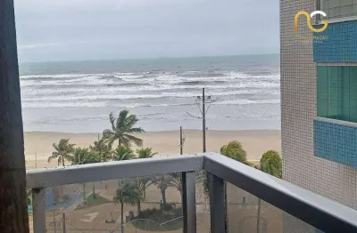 Apartamento beira mar com 1 dormitório à venda, 50 m² por r$ 299.000 - vila assunção - praia grande/sp