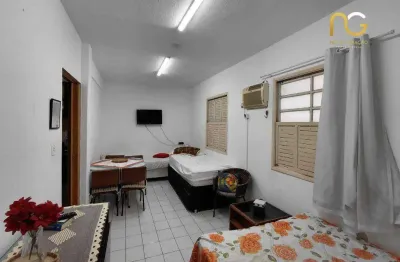 Kitnet mobiliada com 1 dormitório à venda, 24 m² por r$ 160.000 - balneário flórida - praia grande/sp
