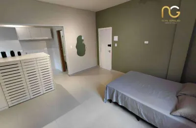 Kitnet com 1 dormitório à venda, 29 m² por r$ 200.000,00 - boqueirão - praia grande/sp