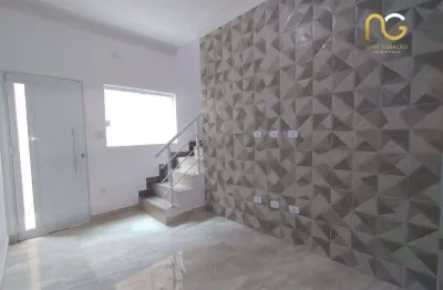 Casa assobradada em condominio 02 dormitorios - guilhermina/praia grande-sp