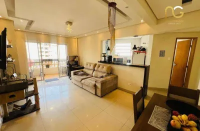 Apartamento reformado com 2 dormitórios à venda, 76 m² por r$ 330.000 - vila guilhermina - praia grande/sp