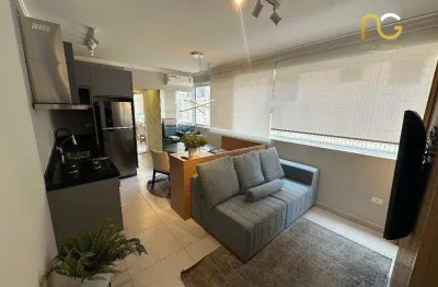 Apartamento decorado á venda em ótima localização no bairro guilhermina em praia grande - apenas r$44.000,00 de entrada!