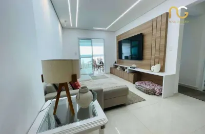 Oportunidade maracanã - 3 dorm, sendo 3 suites, varanda gourmet, lazer completo - vista mar. pé na areia