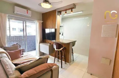 Apartamento com 1 dormitório à venda, 42 m² por r$ 419.000,00 - canto do forte - praia grande/sp