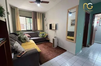 Apartamento com 1 dormitório à venda, 52 m² por r$ 350.000,00 - canto do forte - praia grande/sp