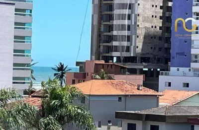 Apartamento com 1 dormitório transformado e 2 quartos à venda, 58 m² por r$ 330.000 - vila guilhermina - praia grande/sp
