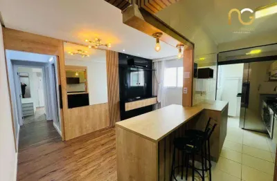 Apartamento com 2 dormitórios à venda, 60 m² por r$ 380.000,00 - vila guilhermina - praia grande/sp