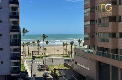 Apartamento vista mar com 2 dormitórios à venda, 69 m² por r$ 525.000 - aviação - praia grande/sp