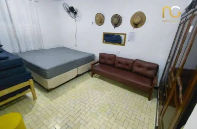 Kitnet com 1 dormitório à venda, 33 m² por r$ 200.000,00 - tupi - praia grande/sp