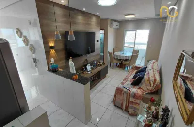 Apartamento mobiliado com 2 dormitórios à venda, 51 m² por r$ 475.000 - ocian - praia grande/sp