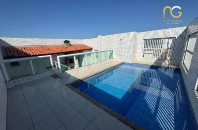 Cobertura com 3 dormitórios à venda, 180 m² por r$ 1.350.000,00 - ocian - praia grande/sp