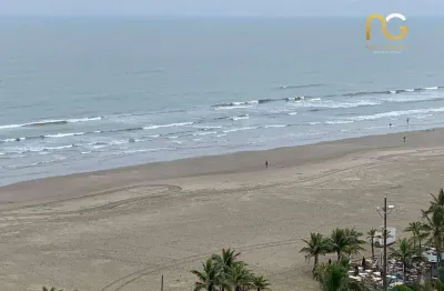 Kitnet com 1 dormitório vista mar à venda, 38 m² por r$ 235.000 - tupi - praia grande/sp