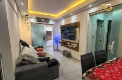 Apartamento com 1 dormitório à venda, 58 m² por r$ 325.000,00 - tupi - praia grande/sp