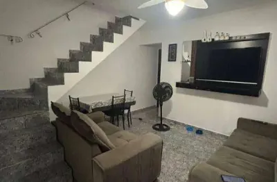 Sobrado com 2 dormitórios à venda, 55 m² por r$ 280.000,00 - mirim - praia grande/sp