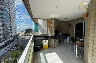 Apartamento com 3 dormitórios à venda, 122 m² por r$ 750.000,00 - aviação - praia grande/sp