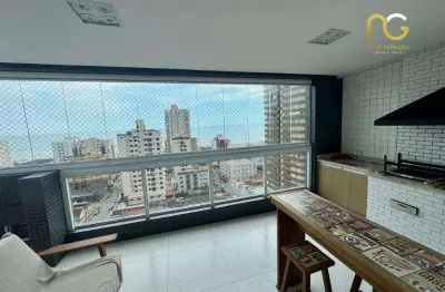 Apartamento com 3 dormitórios à venda, 116 m² por r$ 1.015.000,00 - tupi - praia grande/sp