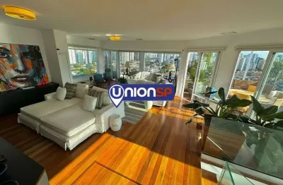 Cobertura com 4 dormitórios, 420 m² - venda por r$ 8.200.000 ou aluguel por r$ 45.215/mês - brooklin - são paulo/sp