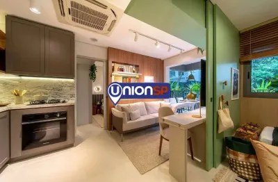 Apartamento com 2 dormitórios à venda, 40m² por r$ 442.900,00 - brooklin - são paulo/sp