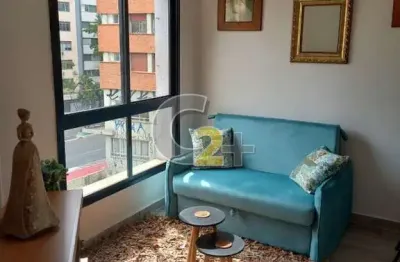 Apartamento studio à venda no centro, república, 1 quarto, 1 vaga, mobiliado