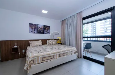 Apartamento mobiliado à venda em pinheiros com 1 quarto, sem vaga