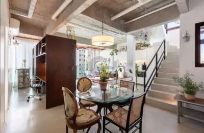 Cobertura duplex à venda em higienópolis com 2 suítes e 2 vagas