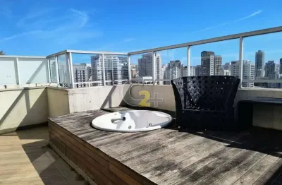 Cobertura duplex mobiliada a venda em perdizes com 2 quartos, sendo 1 suite e 3 vagas