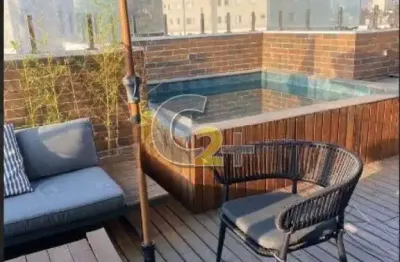 Cobertura á venda no alto da lapa com 123m²,  2 quartos, 1 suíte e  2 vagas de garagem.