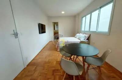 Apartamento studio mobiliado à venda na santa cecília com 1 quarto, sem vaga