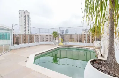 Cobertura à venda em moema com 4 quartos, sendo 3 suítes e 5 vagas