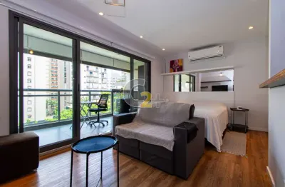 Apartamento Studio á venda na Vila Madalena, 1 suite e 1 vaga de garagem