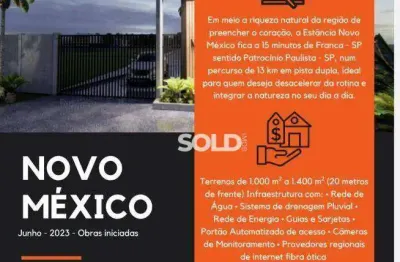 Terreno à venda, 1138 m² por r$ 135.000,00 - zona rural - patrocínio paulista/sp