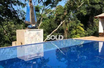 Chácara com 5 dormitórios à venda, 10000 m² por r$ 3.200.000,00 - zona rural - cristais paulista/sp