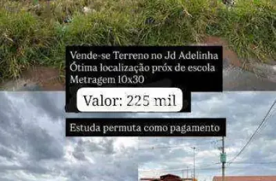 Terreno à venda, 300 m² por r$ 225.000 - jardim adelinha - franca/sp