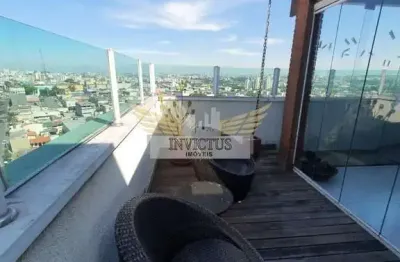Cobertura com planejados e 3 quartos no edifício residencial ciclames para comprar, 164m² - bairro olímpico, são caetano do sul/sp.