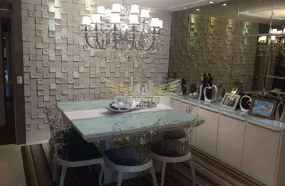 Apartamento com 3 quartos no condomínio novo jardim family resort para comprar, 144 m² - campestre, santo andré/sp.