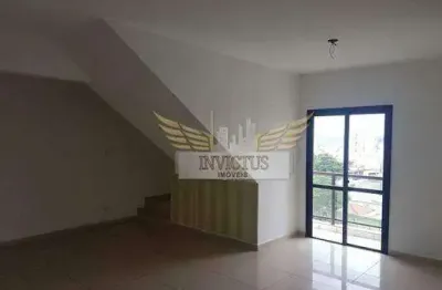 Cobertura com 3 quartos para comprar no condomínio esmeralda, 180m² - vila bocaina, mauá/sp.