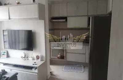 Apartamento com 2 quartos no condomínio fatto para comprar, 52m² - vila alzira, santo andré/sp.